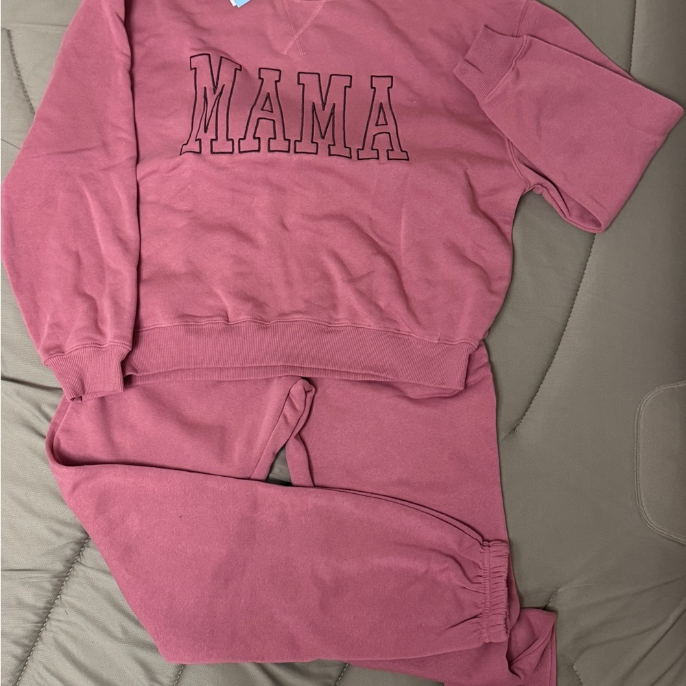 Grayson Threads Pink 'MAMA' Jogger Set